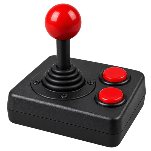 Black and Red Arcade Joystick