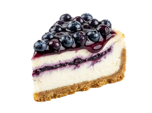 Blueberry Cheesecake Slice