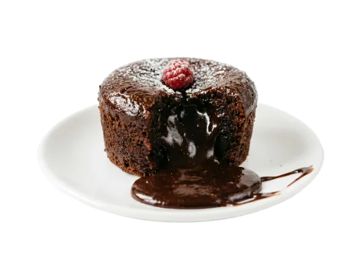 Chocolate Lava Cake with Raspberry