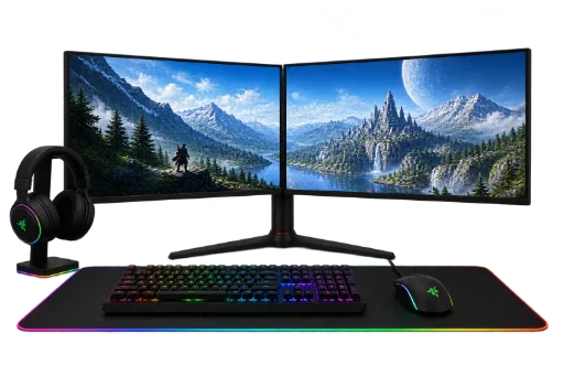 Dual Monitor Gaming Setup