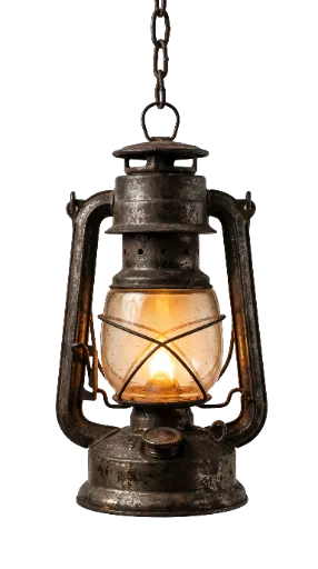 Vintage Hanging Oil Lantern